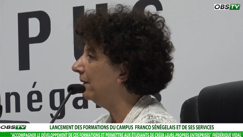 Les précisions de Frédérique Vidal sur les Formations du Campus Franco Sénégalais