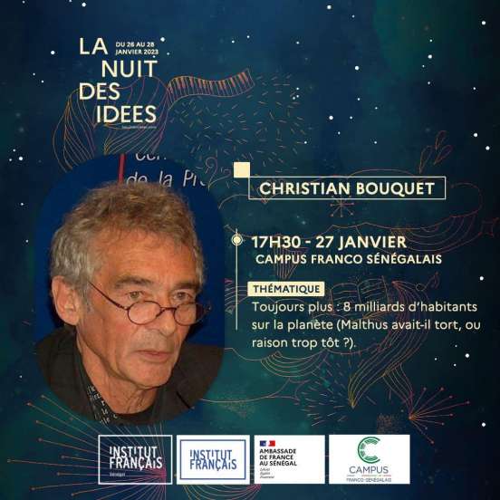 8e Nuit des idées organisée par l’ Institut Français du Sénégal à Dakar en partenariat avec le Campus Franco-Sénégalais