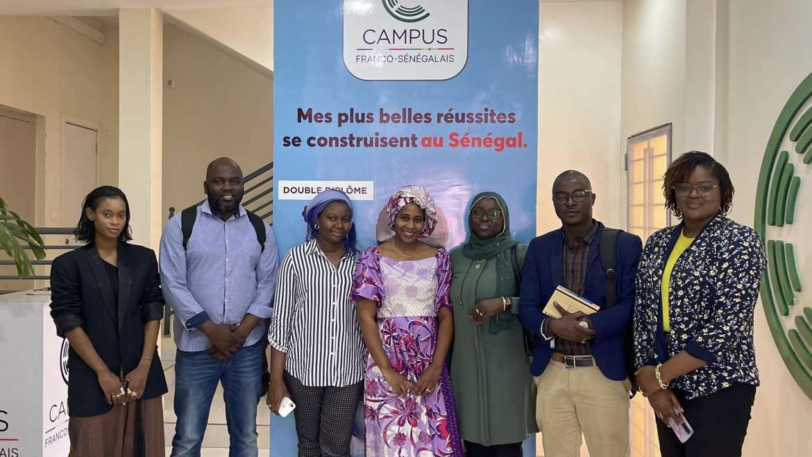 Visite  du Coordonnateur de l’Université virtuelle du Sénégal Pr Moussa Lo et de son équipe